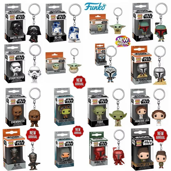 Chaveiro Funko POP! Star Wars - Miniaturas Colecionáveis (Vader, Ahsoka, Yoda e mais)